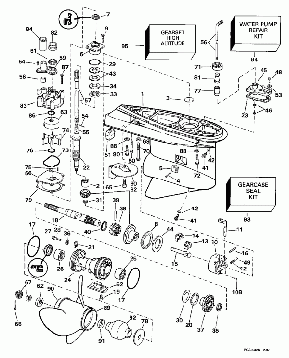 �������� ��������� ����� ������� E225CZEUD 1997  - Standard Rotation - 25 In. & 30 In. Models