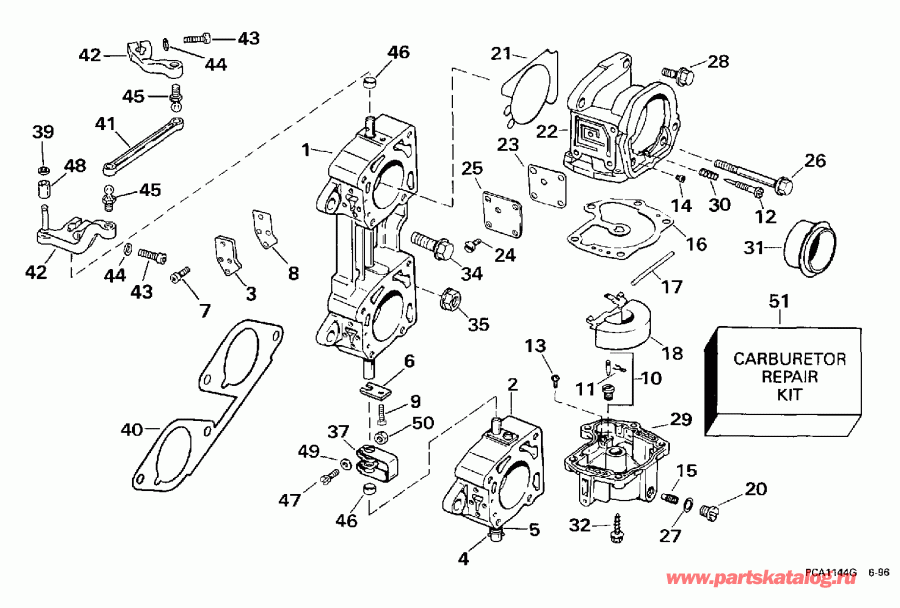 ��������� ��������� EVINRUDE E225TXEUD 1997  - 225 / 225