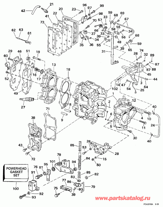 �������� ��������� ����� EVINRUDE E25TELEUM 1997  - linder & ������ ���������