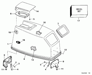   () - Evinrude -  Start Only (Engine Cover - Evinrude - Rope Start Only)