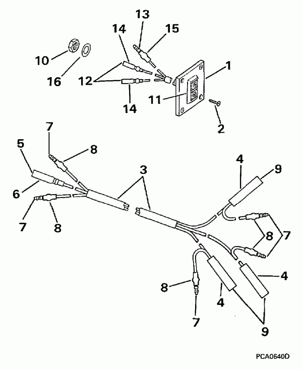    Evinrude E50TTLEUR 1997  - mote Tilt  Kit / mote Tilt Switch Kit