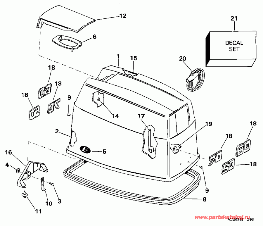 ��������� ����� EVINRUDE E60TLEUA 1997  - Evinrude - Evinrude