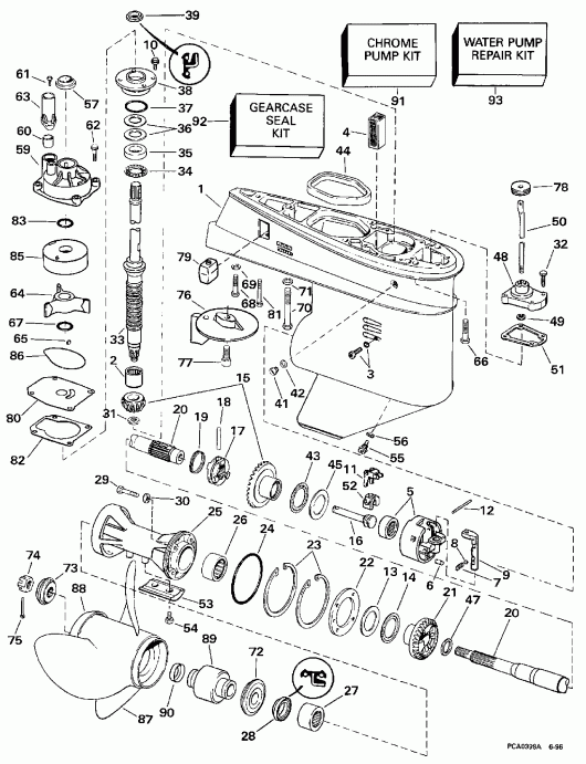����� EVINRUDE E60TTLEUA 1997  - arcase / arcase