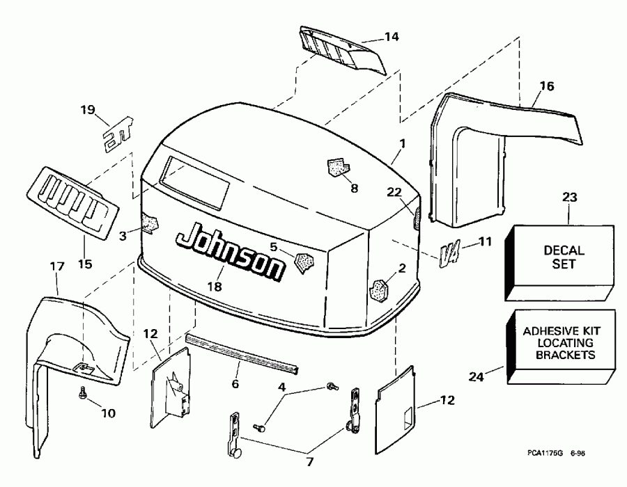 �������� ����� EVINRUDE E90ELEUC 1997  - Johnson / Johnson