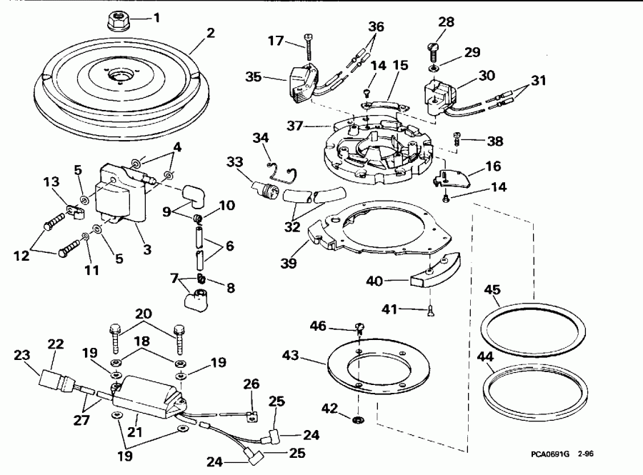    Evinrude HE55WMLZ 1997  - nition System
