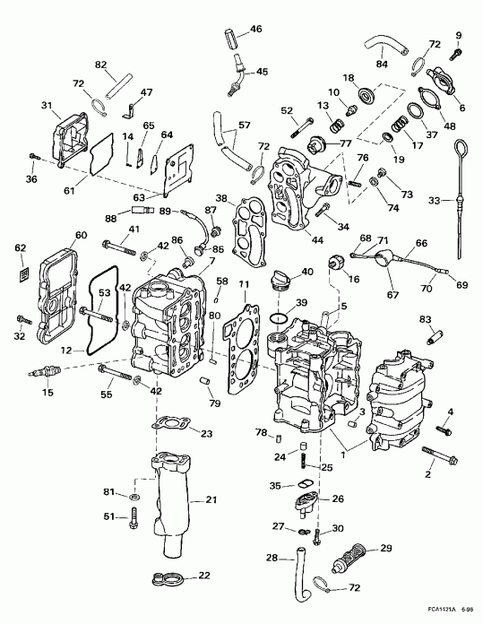 �������� ��������� ����� EVINRUDE HE8FRLEUR 1997  - linder & ������ ���������