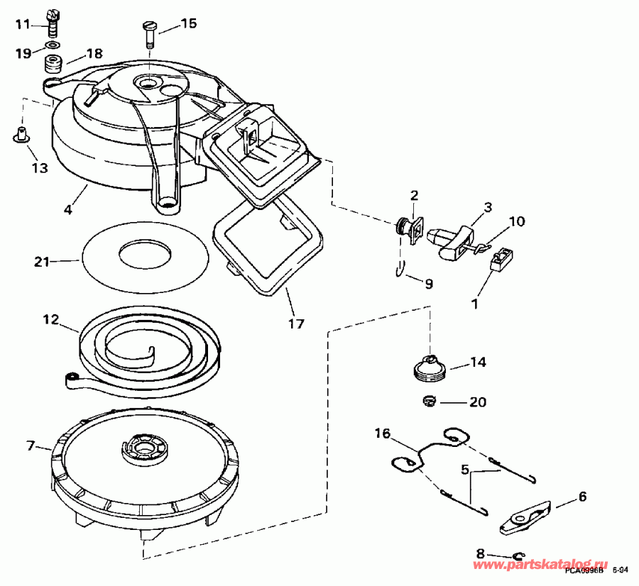 �������� ����� Evinrude SE10RPT 1997  - wind Starter - wind �������