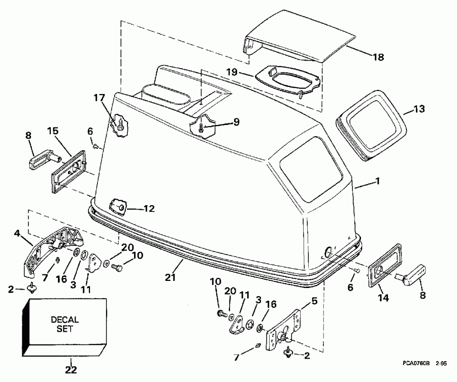 ��������� �������� ����� Evinrude SE55RSC 1997  - Johnson - Johnson