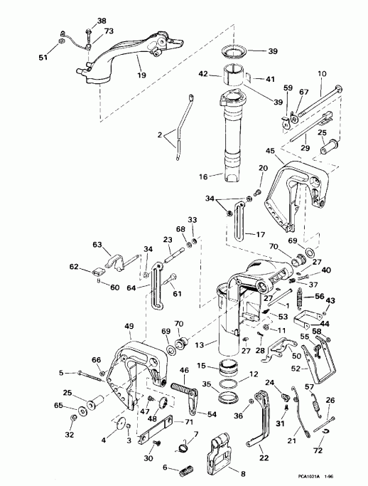 ��������� ����� Evinrude SE55RSC 1997  - dsection - dsection