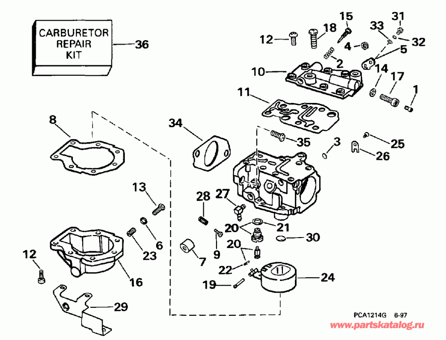  BE25ARECA 1998  - 25 Hp /  25 Hp