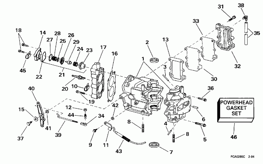   Evinrude BE8RCT 1998  - linder &   - linder & Crankcase