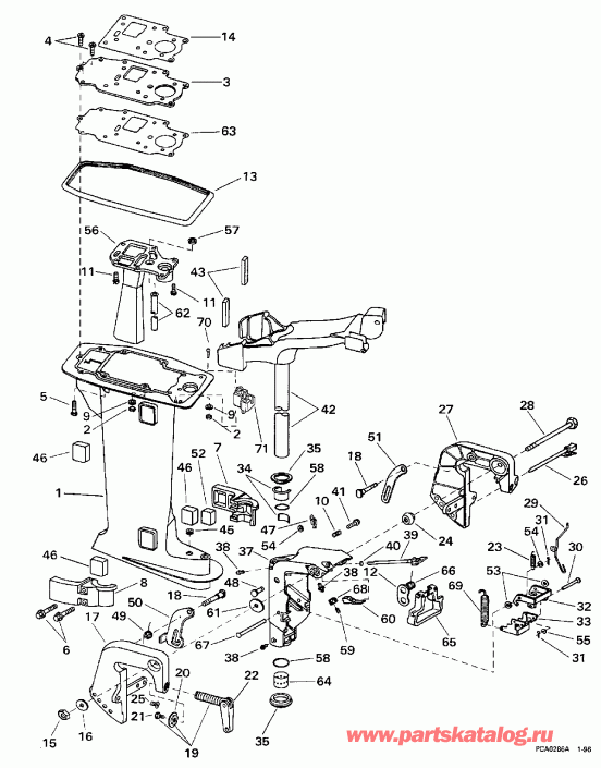    Evinrude BE8RCT 1998  - dsection / dsection