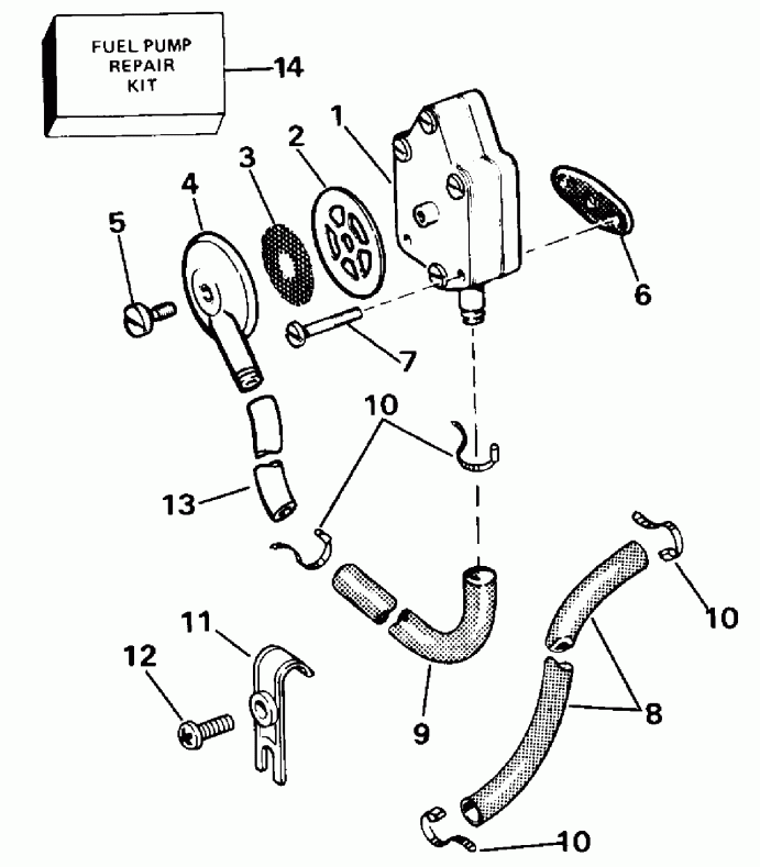 ��������� �������� ����� Evinrude E10EECC 1998  - ankshaft & Piston / ank��� & �������