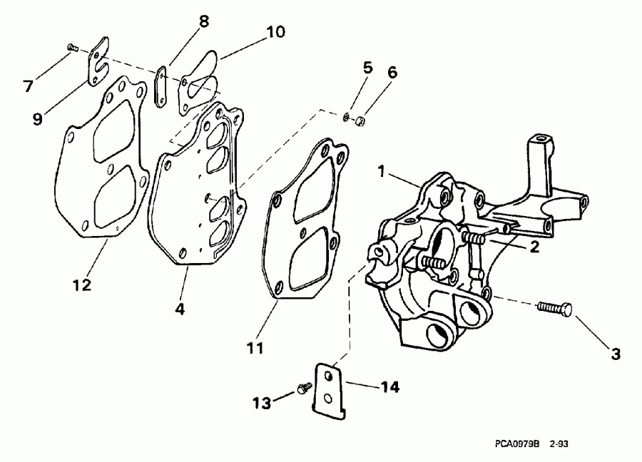 ��������� ��������� Evinrude E10EECC 1998  - take ��������� - take Manifold