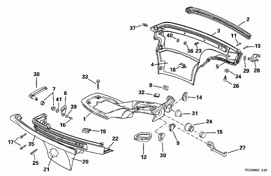 �������� ����� EVINRUDE E10SELECC 1998  - wer ������ ��������� (�����) - wer Engine Cover