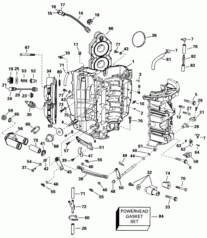  ������� E115FSXECS 1998  - linder & Crankcase