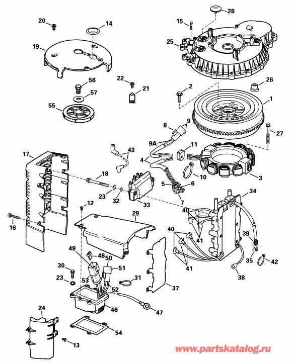 �������� ��������� ����� EVINRUDE E150NXECD 1998  - nition System