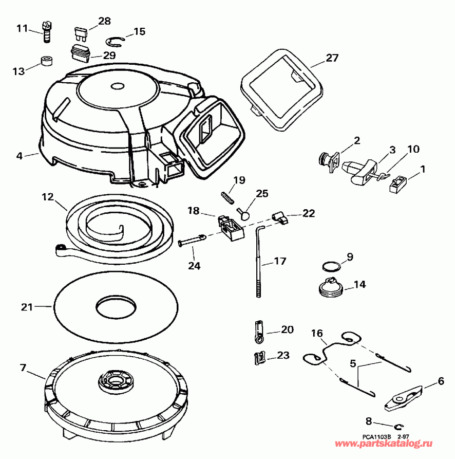    EVINRUDE E15FRELECM 1998  - wind Starter