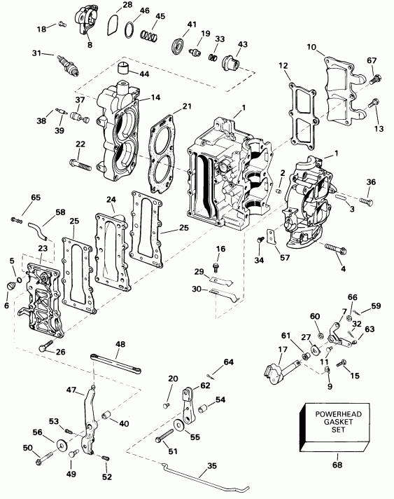 ��������� ��������� ������� E15RELECR 1998  - linder & ������ ��������� - linder & Crankcase