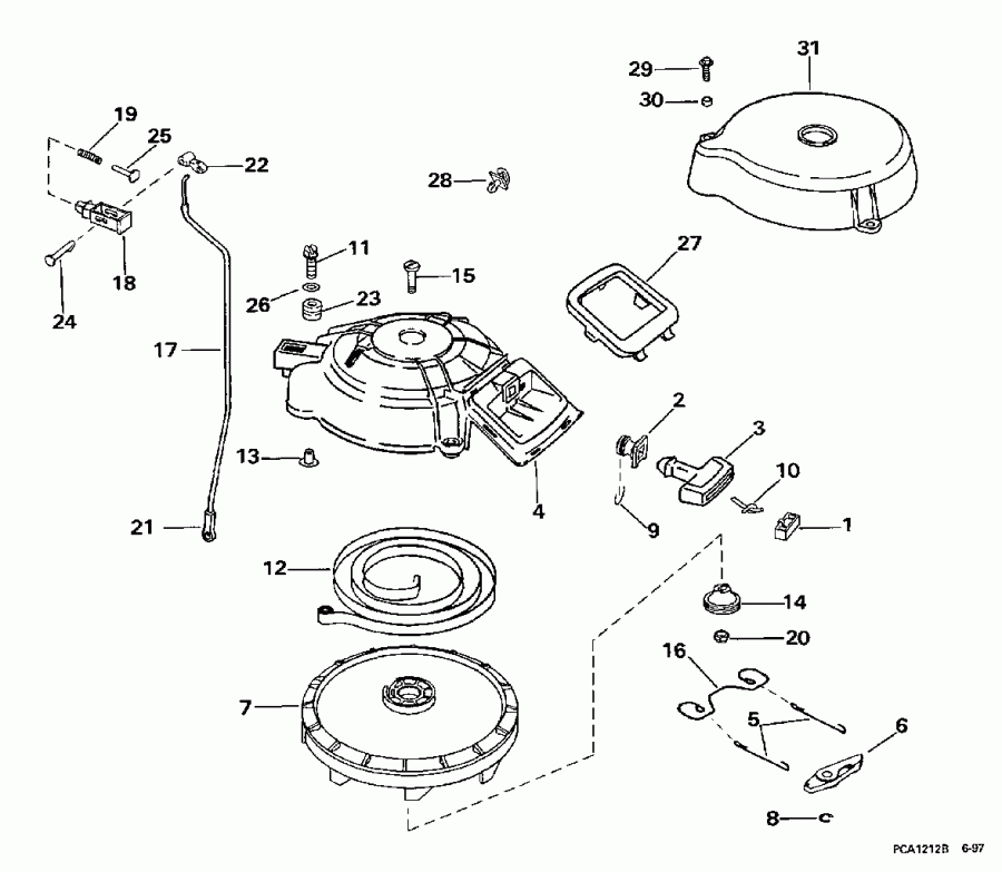��������� ��������� EVINRUDE E25RMLECA 1998  - wind �������