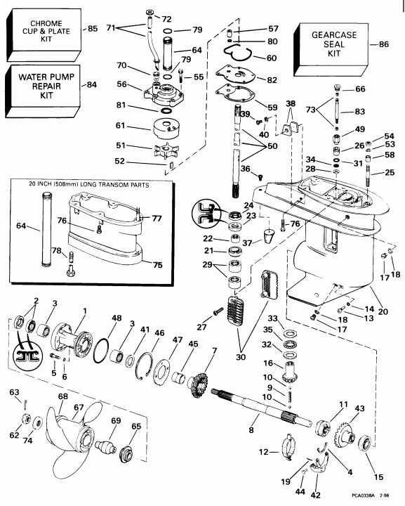 ��������� ����� Evinrude E30TEECS 1998  - arcase / arcase
