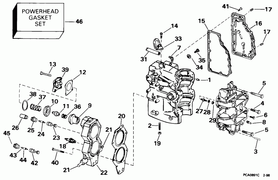    E40RLECR 1998  - linder &   / linder & Crankcase