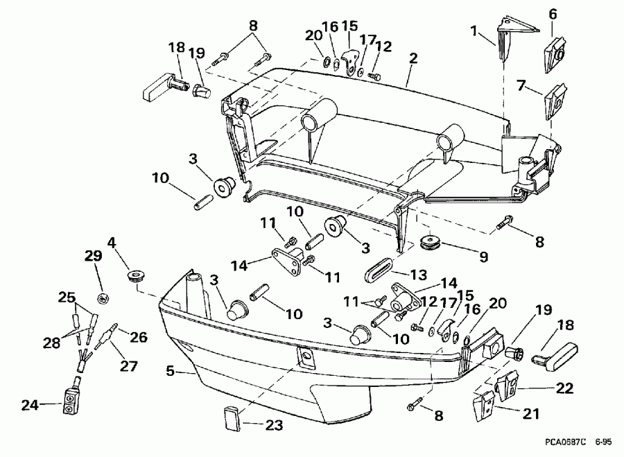  Evinrude E50TLECR 1998  - wer Engine Cover