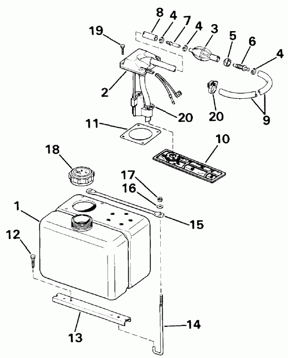 ��������� ����� Evinrude E50TLECR 1998  - 40 ����