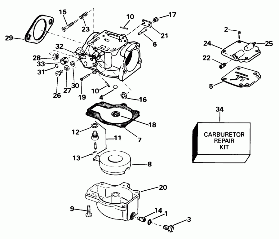 ����� ������� E50TTLECA 1998  - rburetor / rburetor