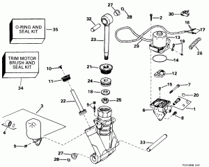    Hydraulic Assembly (Power Trim/tilt Hydraulic Assembly)