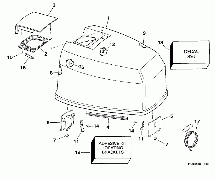 �������� ��������� ����� Evinrude HE130TXACB 1998  -  Johnson