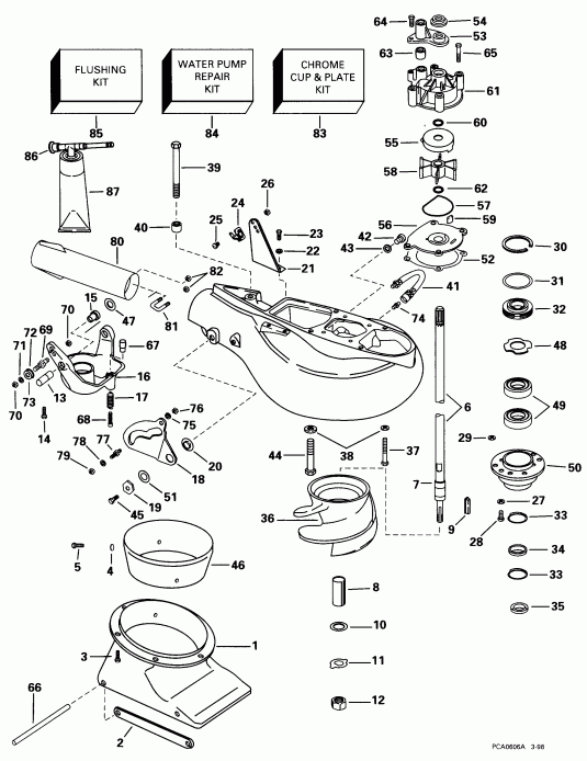  Evinrude L150GLECA 1998  - t Drive Unit