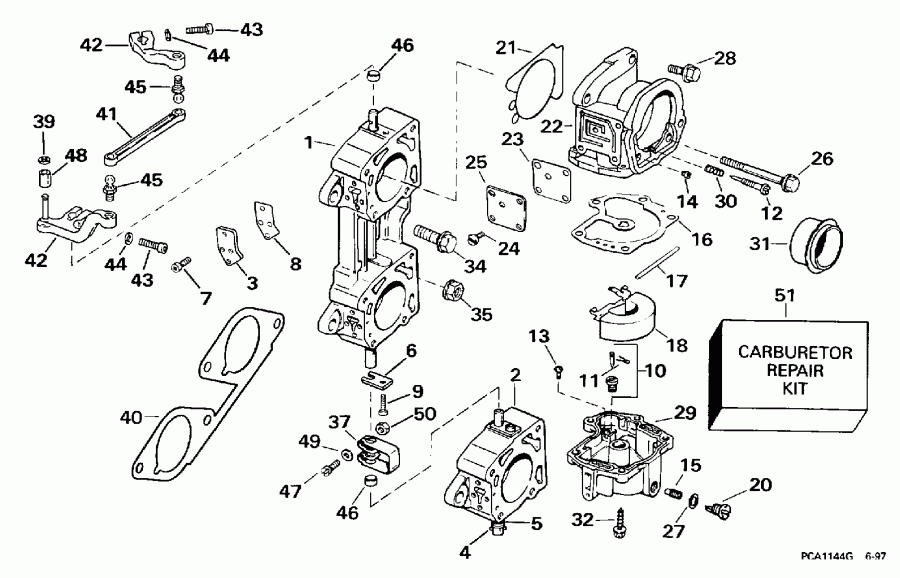  ������� SE200WTPXG 1998  - rburetor & Linkage