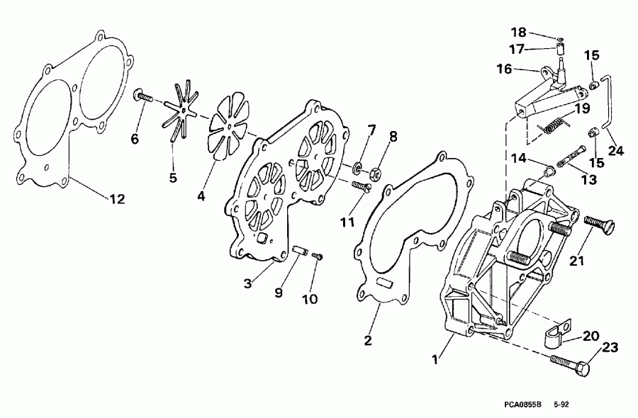    Evinrude SE25RPP 1998  - take  / take Manifold