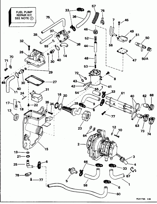  ������� SE35RWECS 1998  - linder & Crankcase / linder & ������ ���������