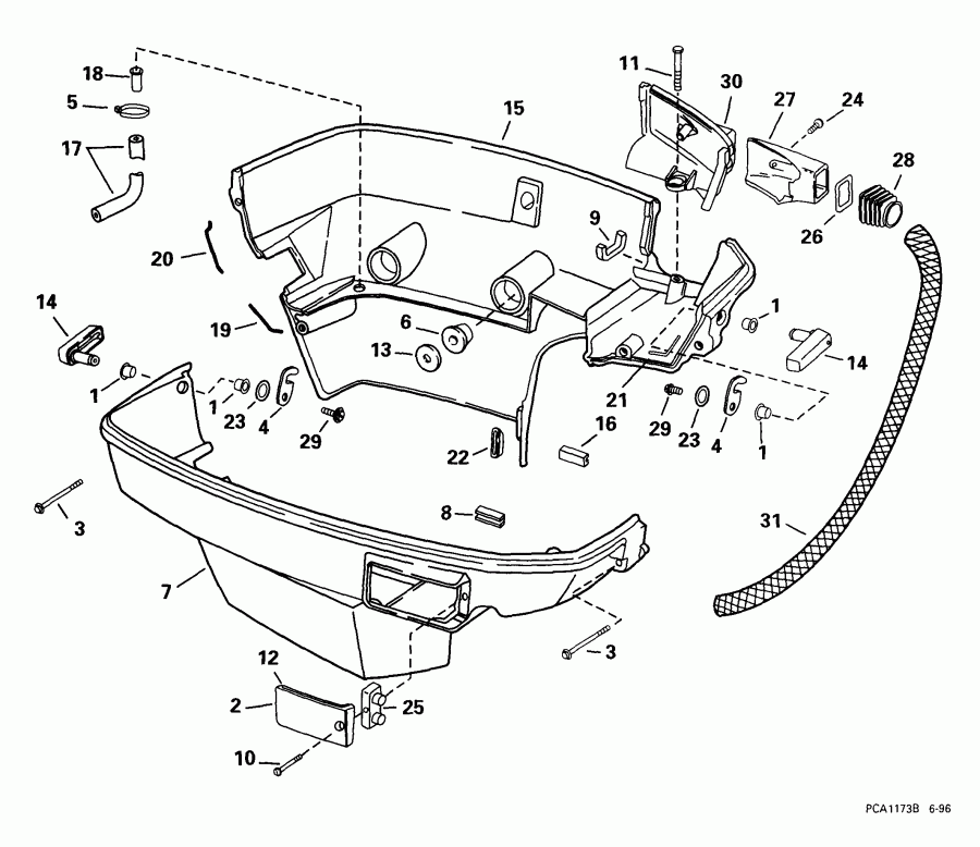 ��������� �������� ����� EVINRUDE E100WPXEEC 1999  - wer ������ ��������� (�����)