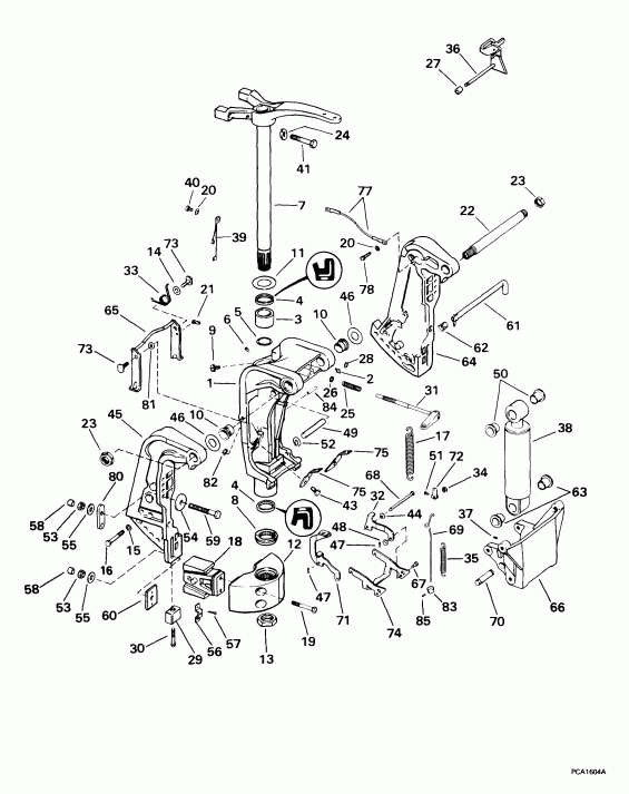 ��������� ��������� EVINRUDE E105WELEEN 1999  - 105we Models /  105we Models