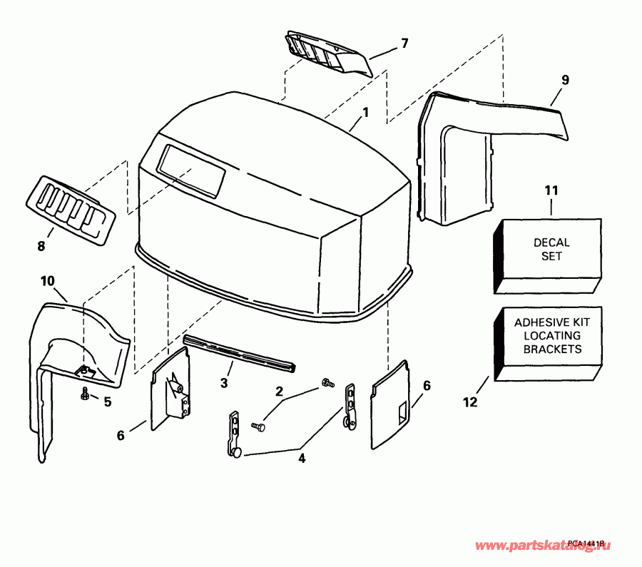 ��������� ��������� Evinrude E105WPXEES 1999  -  105wp Models