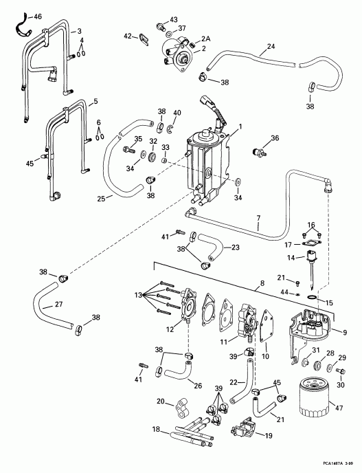 �������� ��������� ����� Evinrude E115FPXEEN 1999  - el Components - el Components