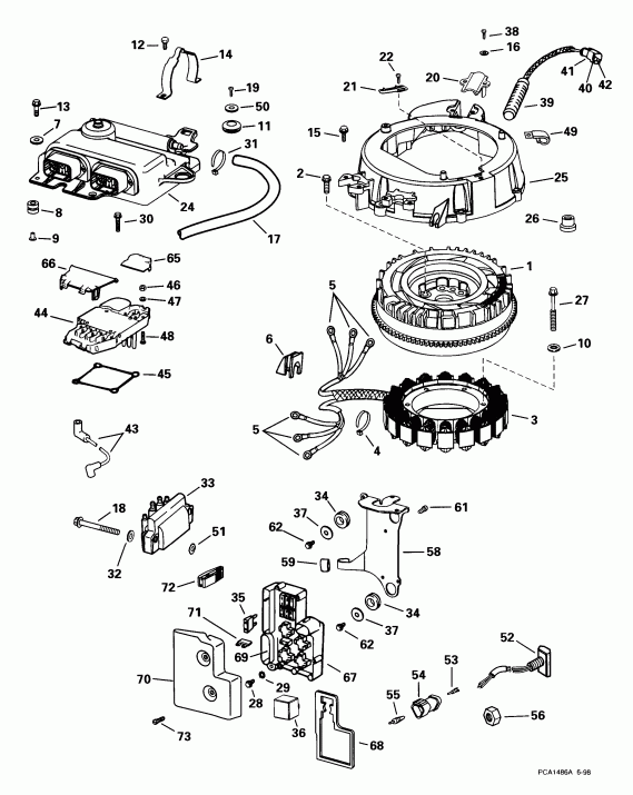  Evinrude E115FSLEEC 1999  - ectrical System / ectrical System