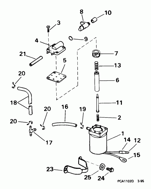 ����� Evinrude E15R4EEB 1999  - ectric Primer System / ectric Primer System