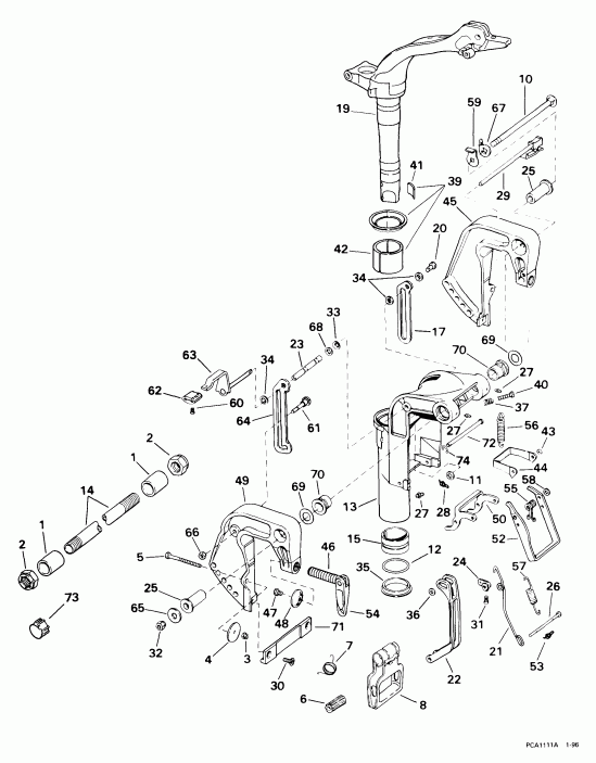 ��������� Evinrude E15RL4EEB 1999  - dsection / dsection