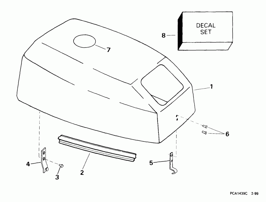 ��������� �������� ����� Evinrude E15WREES 1999  -  Johnson / Johnson