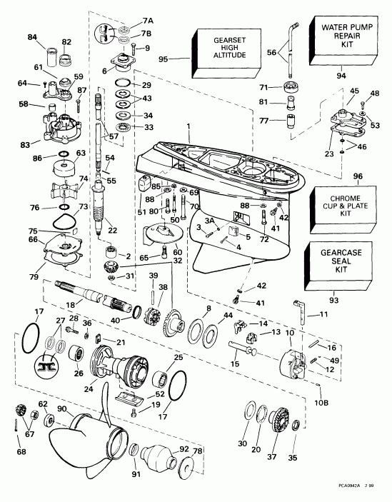 �������� ����� ������� E225FPXEEN 1999  -  Standard Rotation -- Fpx, Fpz Models - �������� Rotation -- Fpx, Fpz Models
