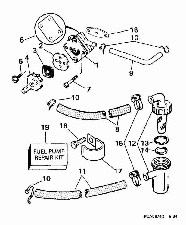   EVINRUDE E8WREES 1999  - el Pump - el 