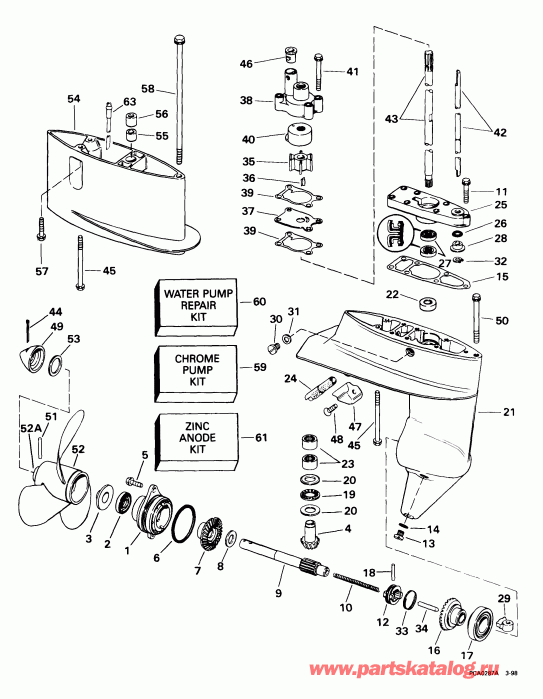 ��������� EVINRUDE E8WRLEES 1999  - arcase / arcase