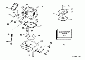 -- 30r, Rl, 25jr (Carburetor -- 30r, Rl, 25jr)