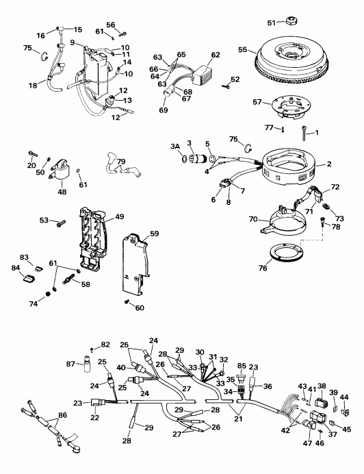 �������� ��������� ����� ������� BE35KSSB 3 Cyl, Rope Start, Tiller, 15 I  - Pl - Pl
