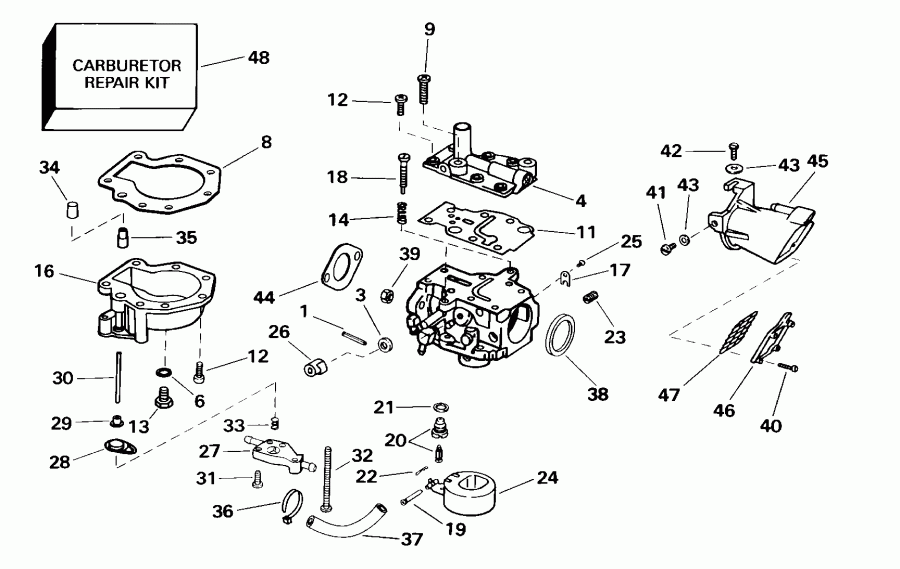   EVINRUDE E15EL4SSE 4-Stroke, Elec. Start, 20 IN s  - 5 Hp / 5 Hp