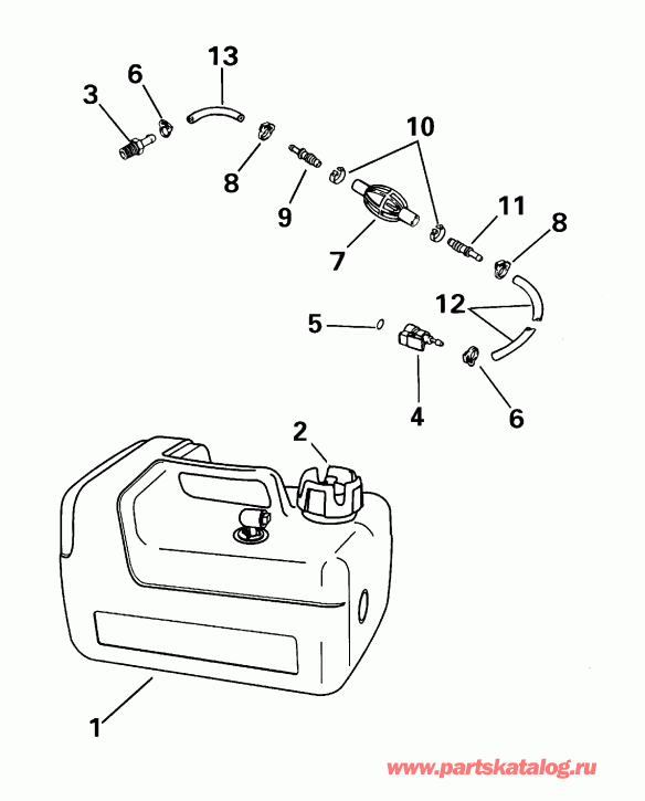 �������� ��������� ����� EVINRUDE E15R4SSE 4-Stroke, Rope Start, Tiller, 1  - 3 ������ / 3 Gallon